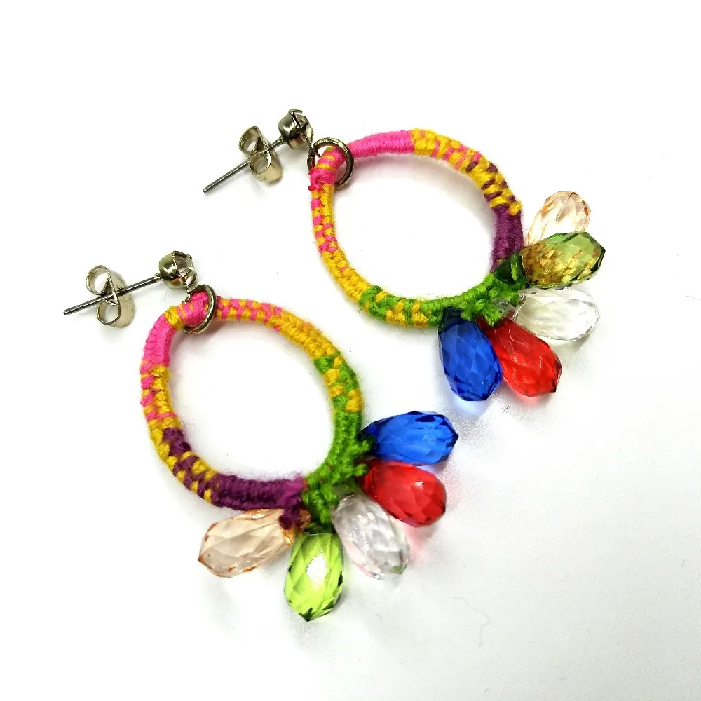 Fashion Jewelry Earrings /diy Handmade Earrings For Women Rhinestone