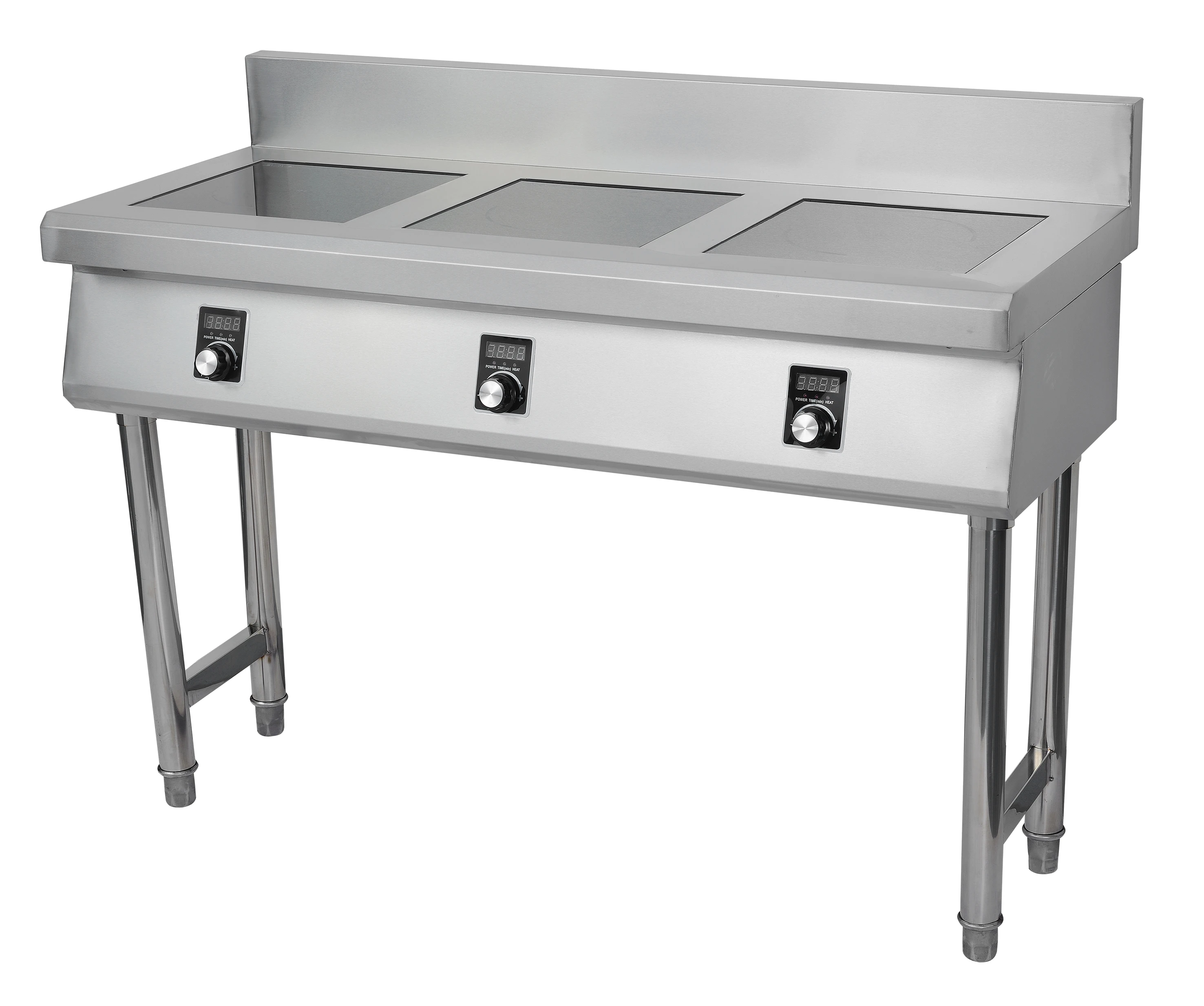 High Quality Easy To Operate 3 Head Furnace Stainless Steel Induction