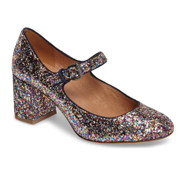 sparkly mary janes