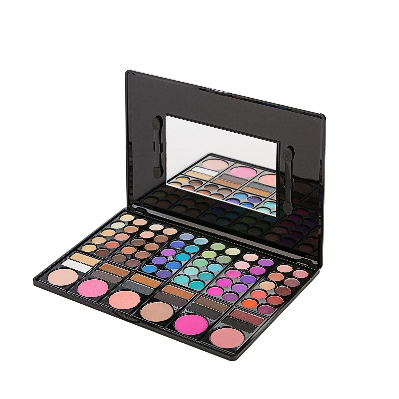 Multifunctional cheap cosmetics private label OEM 78 color contour  makeup eyeshadow palette made in China