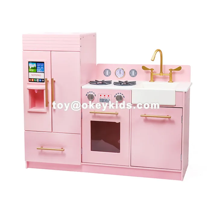 large wooden toy kitchen