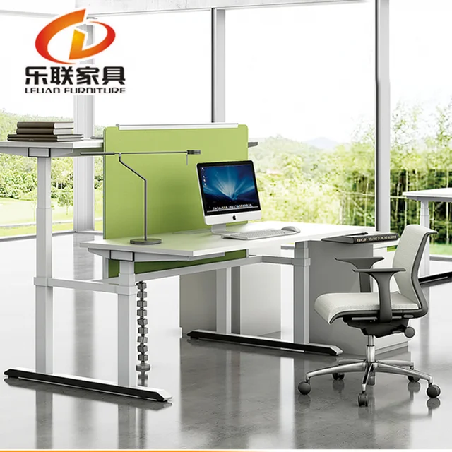 Foshan Office Table Executive Standing Desk Linak Motors Electric