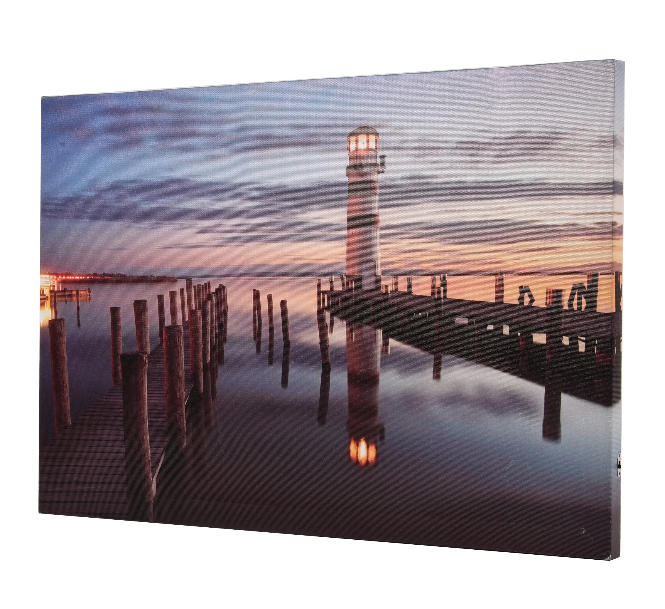 Led lights lighthouse wall art painting decorations christmas fiber optic lights canvas prints led wall canvas