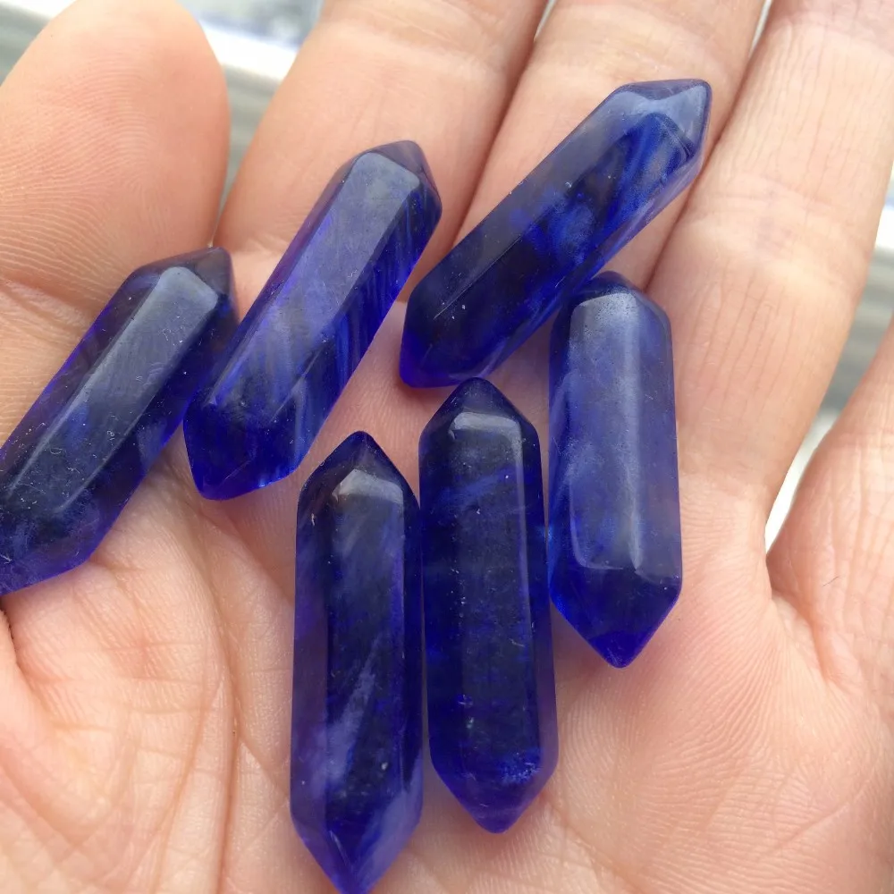 Pretty Melting Smelt Quartz Crystal Points Double Terminated Point