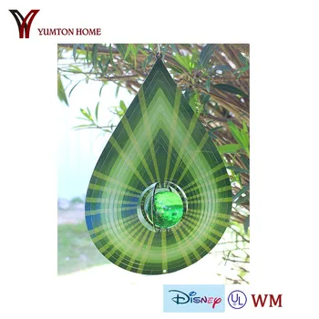 Metal Garden Teardrop Wind Spinners Yard Metal Garden Teardrop Wind Spinners Yard