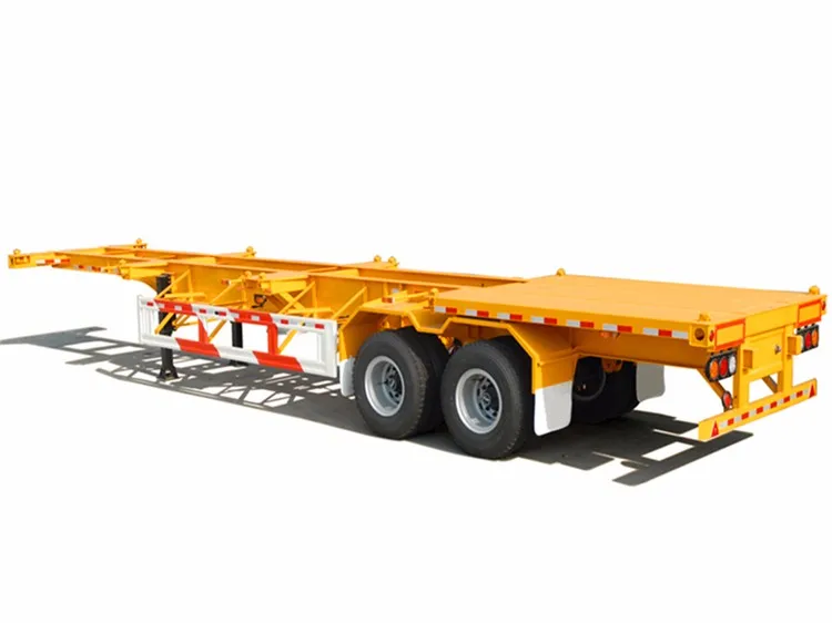 best quality skeleltal container truck trailer height for