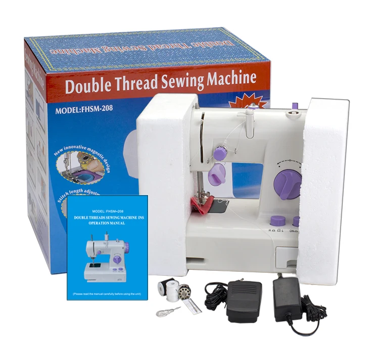 VOF FHSM-208 Fashion Cheap Mini Electric Button Machine Embroidery sewing machine