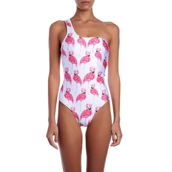 flamingo one piece swimsuit