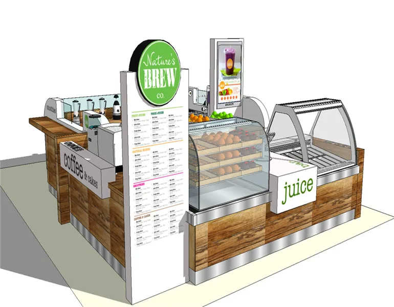 Smoothie And Juice Furniture,Shaved Ice Kiosk For Sale,Fresh Fruit