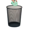 Wideny wire mesh trash bin home paper waster bin