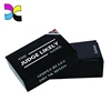 Custom black box package with black instruction book several palyer game card Printing
