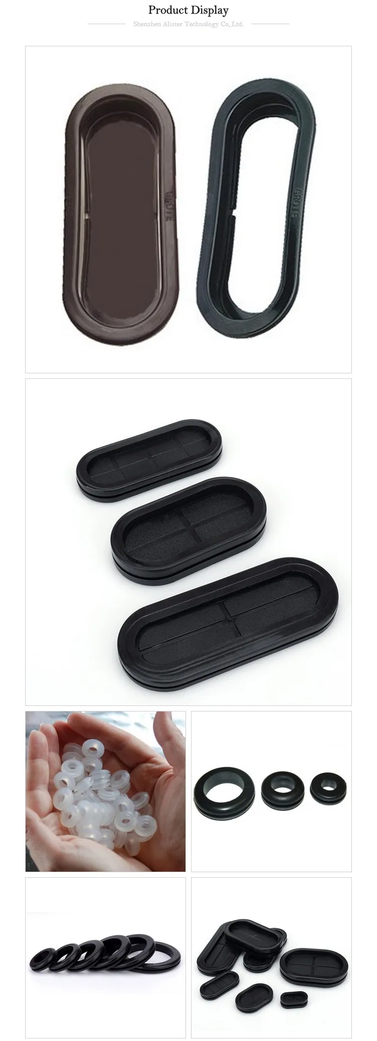 Small Rectangular Rubber Grommets Doublesided Round Grommet Rubber