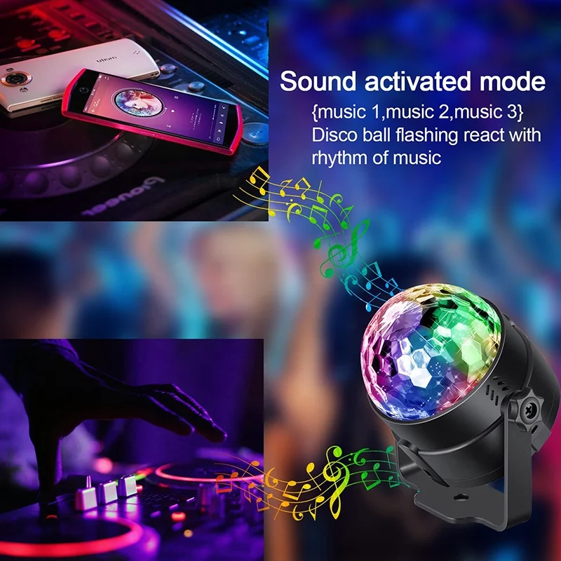 Led Disco Lights 1 Tabiger Party Lights Sound Activated Disco Ball Lights with Remote Control DJ Lights 