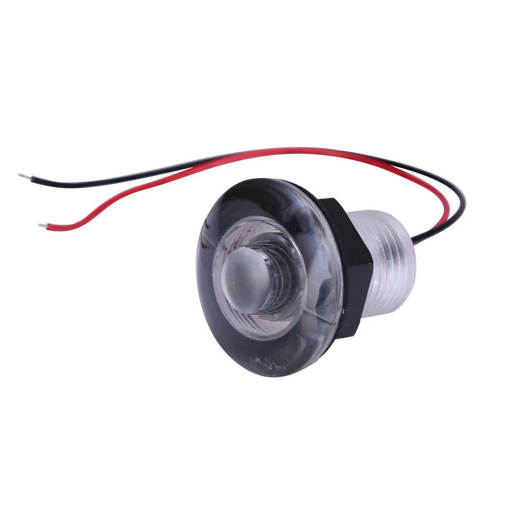 thumbnail image 2 of Marine Boat LED Livewell Round Button Courtesy Light - OEM Style Waterproof White 2 of 2