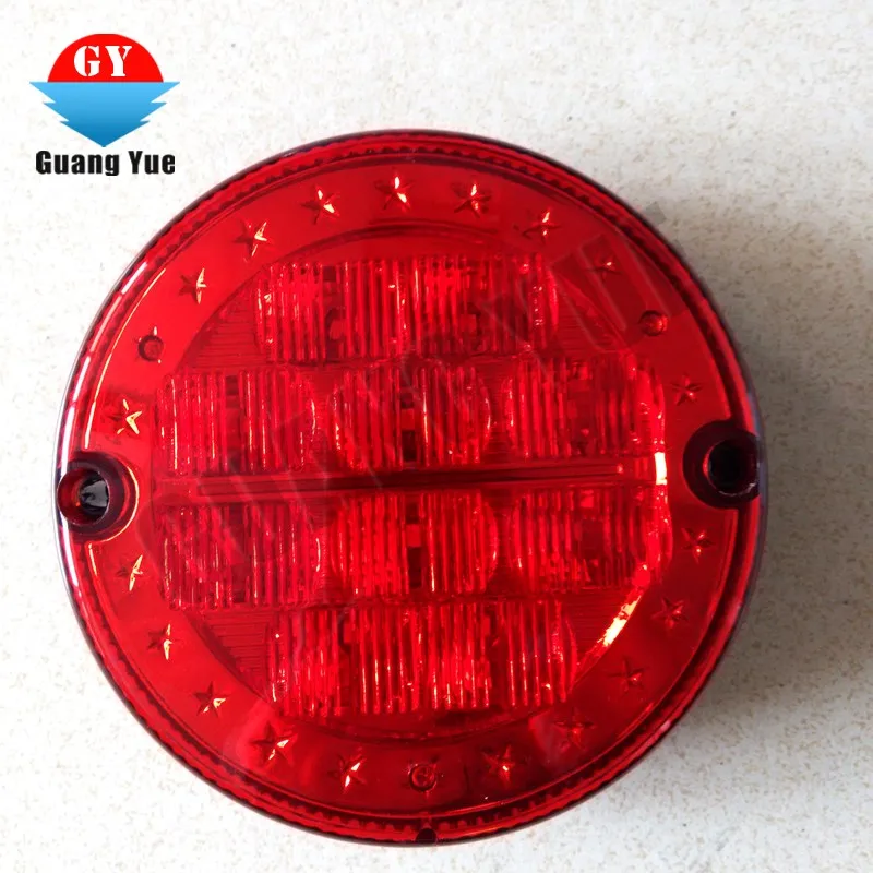 5'' Round Red Led Bus Stop Lights Car Emergency Tail Light Buy Red