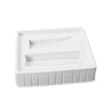 Vacuum formed plastic cosmetic blister insert PS flocking packaging tray