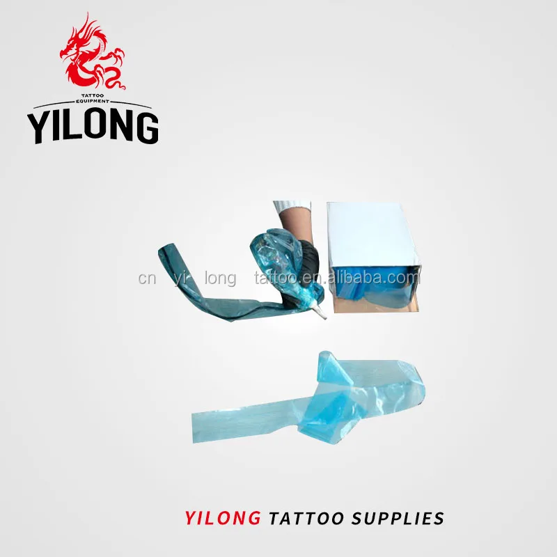 Yilong disposable clipcord sleeve Wholesale tattoo supplies Tattoo Machine Power Clip Cord Sleeves,tattoo clip cord cover