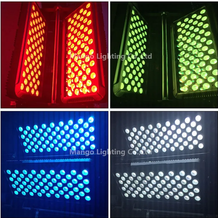 led rgbw wash light 120*10w `ip67 outdoor led wall washer