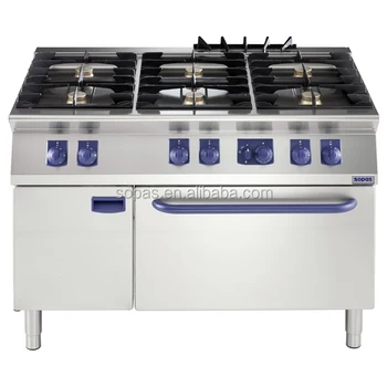 Sopas New Commercial Hotel Kitchen Equipment Freestanding 6 Burner Sopas New Commercial Hotel Kitchen Equipment Freestanding 6 Burner Gas Cooking Range On Oven