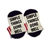 Simple things done well socks cotton unisex Slippers ankle socks funny quote Get Lucky success road sock