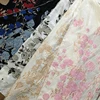 FANCY FROAL PATTERN YARN DYED JACQUARD FABRIC FOR WEDDING DRESS EVENING DRESS BROCADE FABRIC