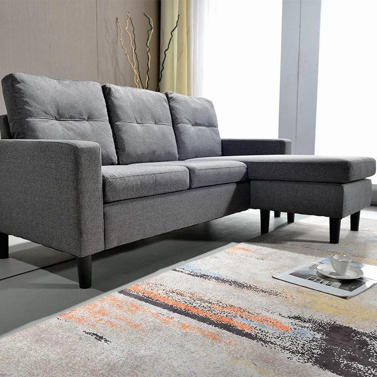 Kewon Vintage Furniture Wood 3 Seater Recliner L Sharp Corner Sofa Bed