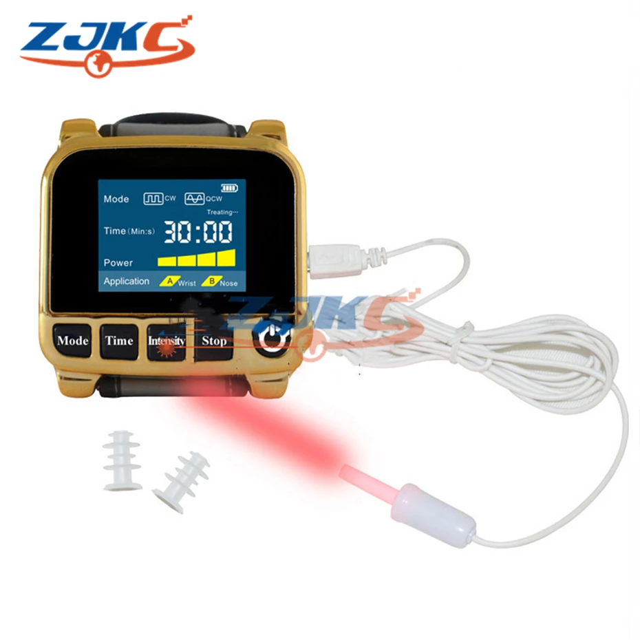 Laser Digital Blood Glucose Reducing Watch Low Level Laser Therapeutic