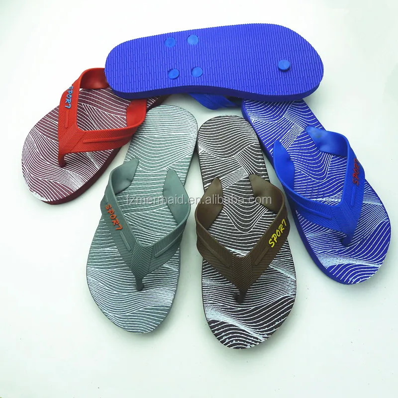 2024 Summer Spa Fashion Walking Beach Men Rubber Sandals Flip Flops Slipper