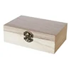 Custom logo FSC certified unfinished cheap hinges wooden storage box