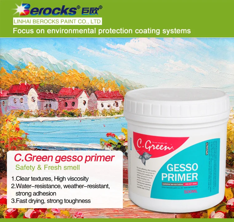 Nice Quality No Yellowing Gesso Primer For Drawing/ Gesso The World