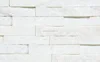 Pure White Mica Schist Stacked Feature Stone wall veneer cladding