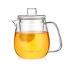 China Tea Sets hand blown lead-free clear glass teapots