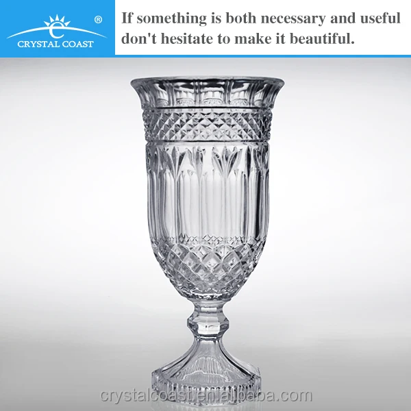 Cheap Large Footed Tall Clear Glass Vases Buy Large Clear Glass Vases