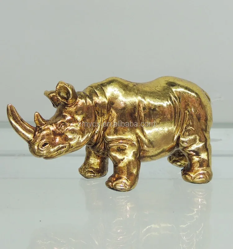 rhino resin statue figurine mini cute wholesale