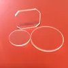 Polished Circular Clear Quartz Glass Windows Fused Silica Disc With Hole