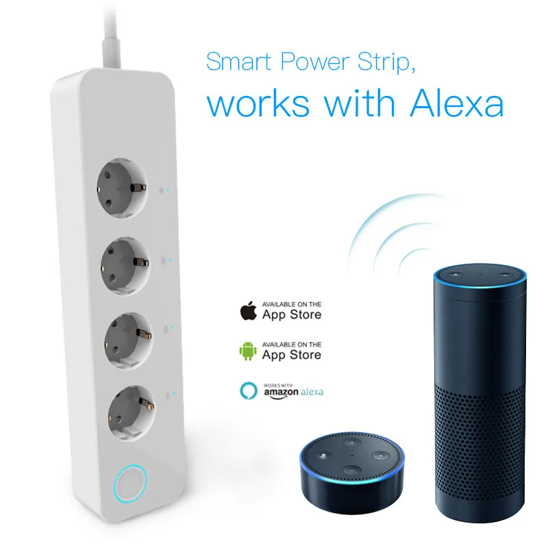 Wifi Smart Power Extension Cord For App With Alexa,Google Home Buy