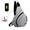 2018 multi-function cheap men fashion one-shoulder USB charging day backpacks bags
