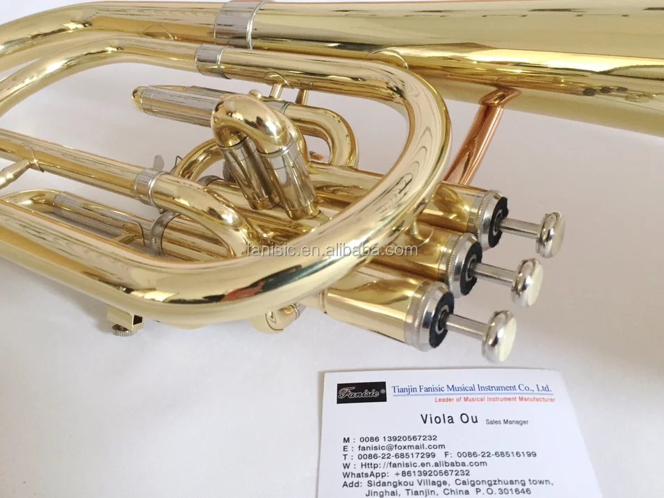 3 Valves Eb Key Gold Lacquer Alto Horn Buy 3 Valves Alto Horn,Alto
