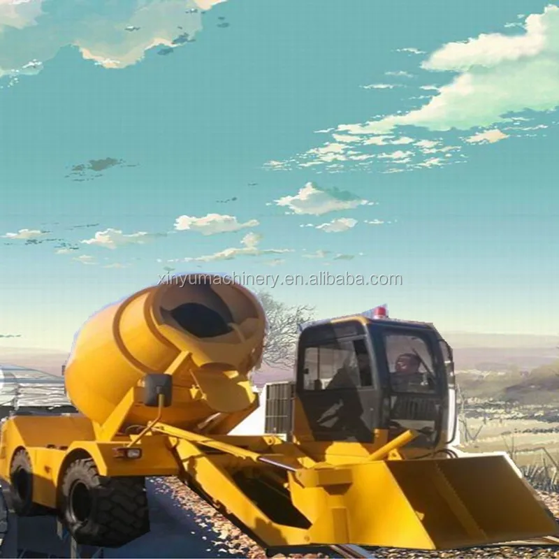 3.5m3 Self Loading Mobile Concrete Mixer With Front End Loader Buy