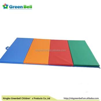 18 Oz Pvc Tarpaulin Four Folding Eco Friendly Folding Tumbling Gym