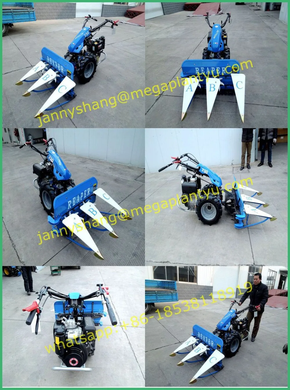 Tractor Mounted Mini Rice Cutting Machine/rice Cutterrower Buy Rice