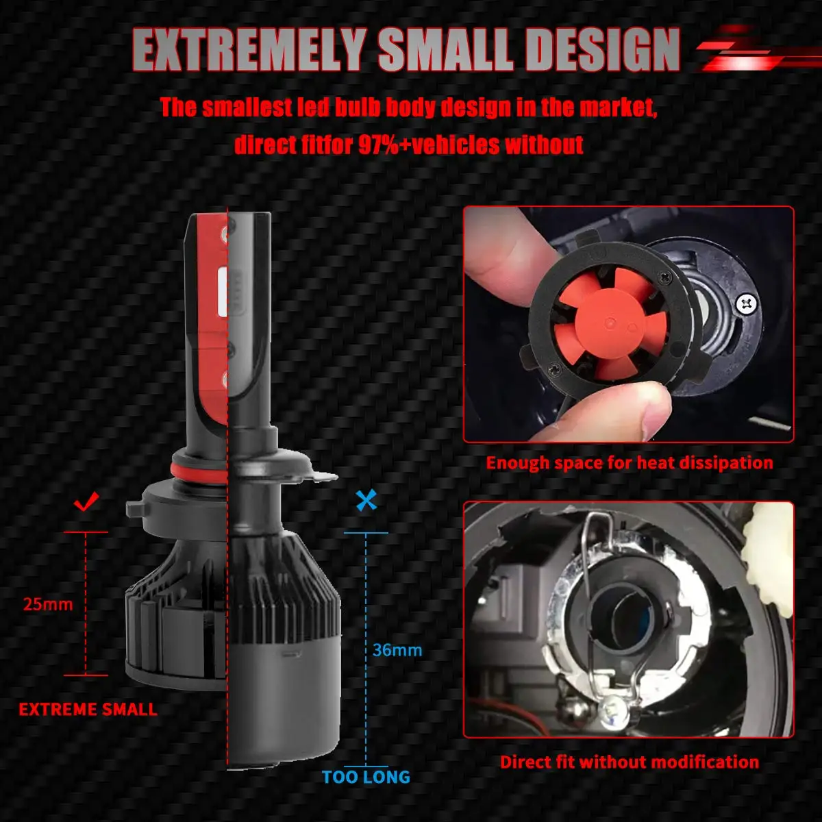9006 F2 Plus LED Headlight 9006 F2 Plus LED Headlight