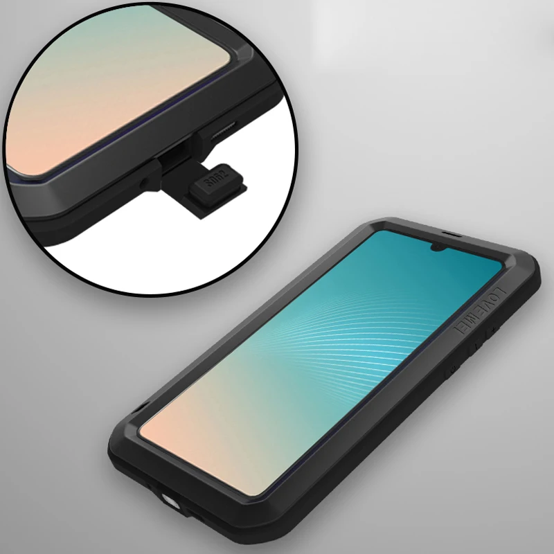 Top Sale Love Mei 3 In 1 Armor Shockproof Waterproof Case Tpu Metal