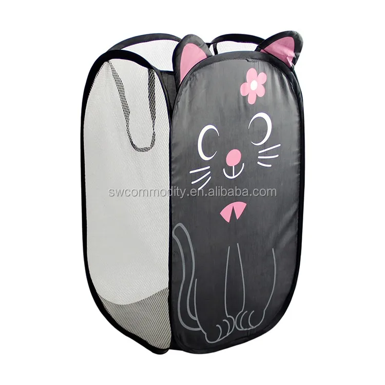 Cute Folding Pop Up Laundry Basket Collapsible Hamper Animal Shape Cute Folding Pop Up Laundry Basket Collapsible Hamper Animal Shape Printed