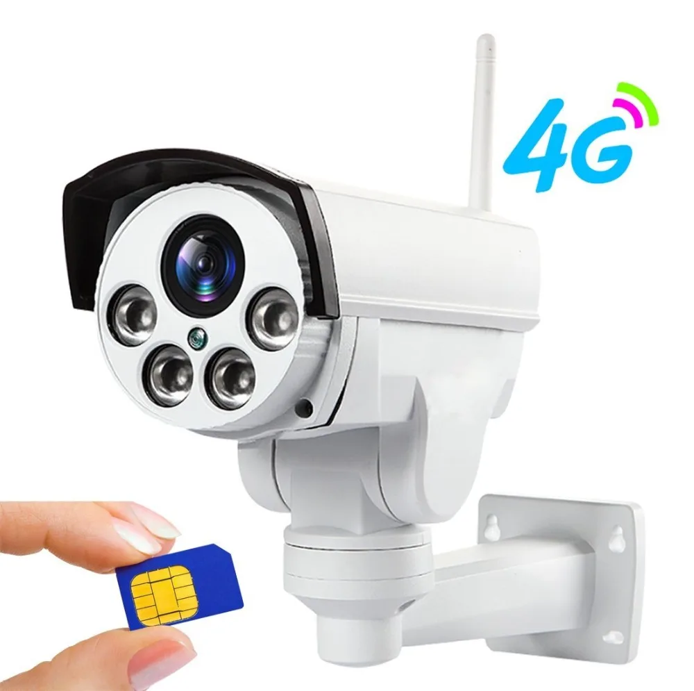 4g Sim Card Wifi Outdoor Wireless Ip Camera Cctv Ptz Hd Bullet Camera