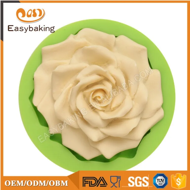 ES-4015 Fascinating rose shape cake silicone cake decoration molds for cupcake / fondnat cake