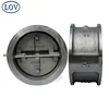 Super Duplex 5A Duo Check Valve EPDM Seat Wafer Type Spring Water Check Valve