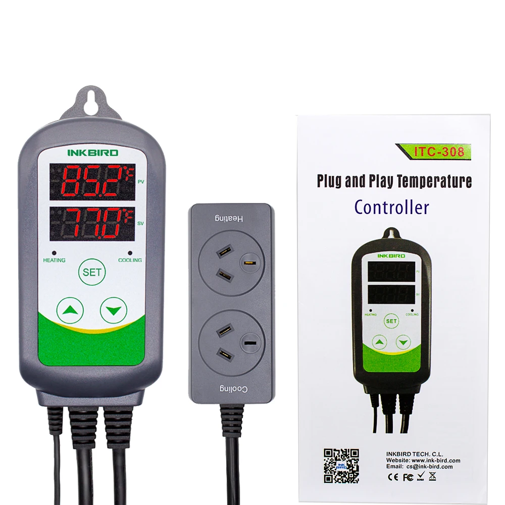 12V//24V//220V DEL numérique température Contrôleur Thermostat contrôle interrupteur sonde