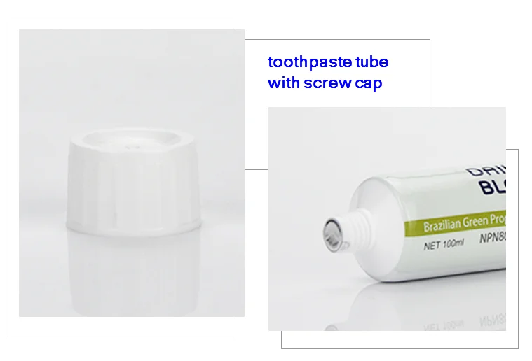 100g  plastic toothpaste laminated tubes packaging