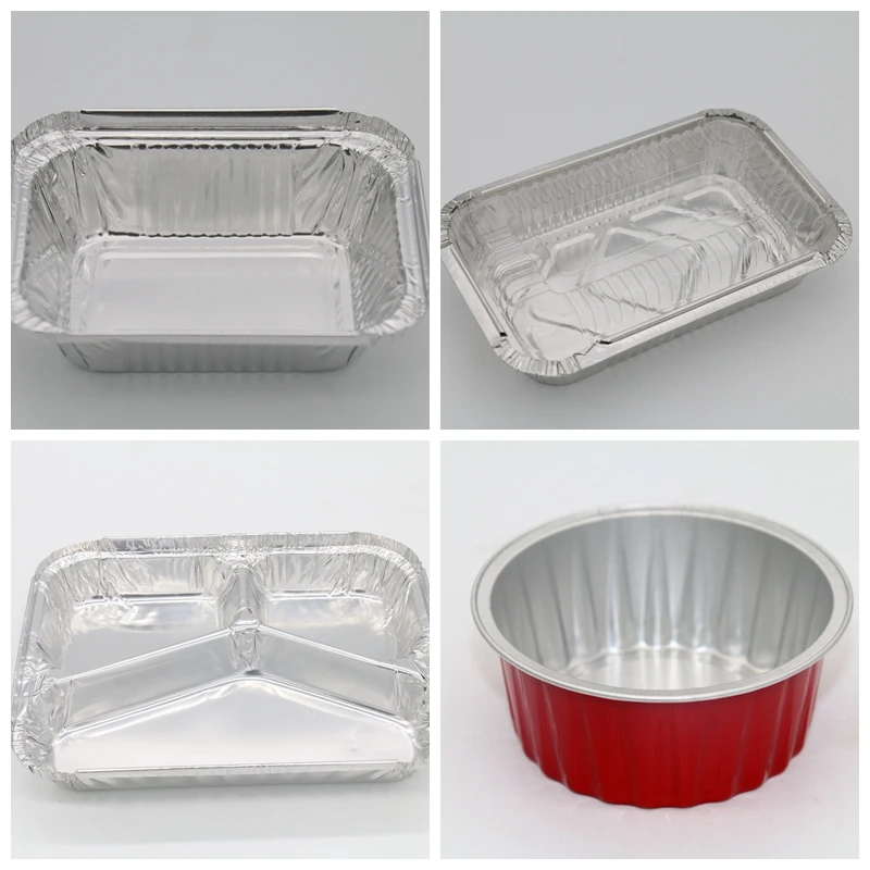 100ml Disposable Mini Aluminum Foil Baking Cups Round